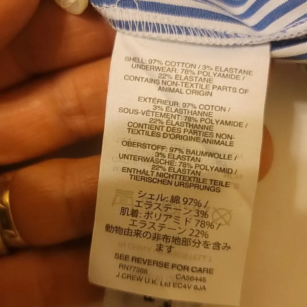 J. Crew stripped shirt 8‎